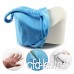 KBWL Memory Foam Knee Leg Pillow Bed Cushion Leg Pad Support Cushion Leg Shaping Pregnancy Travel Body Pain Relief Back Support Blue - B07VMC8HJP